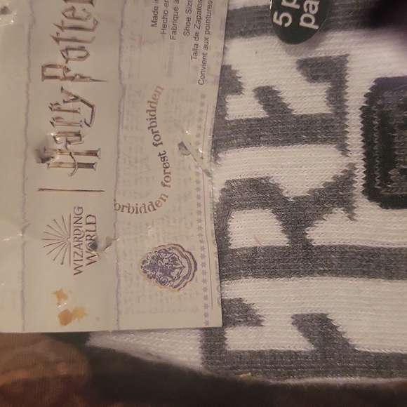 Harry Potter 5  Pair Comfy Socks Five Different Colors Love - Picture 3 of 4